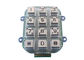 Tastiera meccanica IP65 in lega di zinco del metallo di chiavi del supporto 12 del pannello per il chiosco dell'entrata di Access