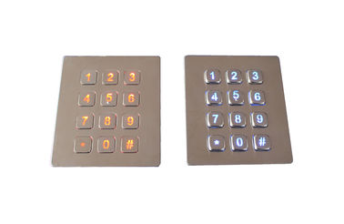 PS/2 o USB ha condotto la tastiera numerica del metallo retroilluminato con l'interfaccia sporgente di chiavi RS232