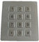 Chiave chiave piana industriale antipolvere della tastiera 12 del metallo di BANCOMAT dell'interfaccia RS232
