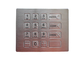 16 tastiera industriale impermeabile numerica irregolare del metallo di acciaio inossidabile della tastiera IP67 di chiavi